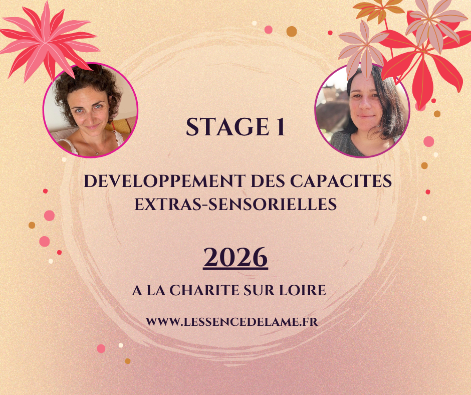 2026-Charité sur Loire (Bourgogne) :Stage 1 de développements des capacités extra-sensorielles en Immersion